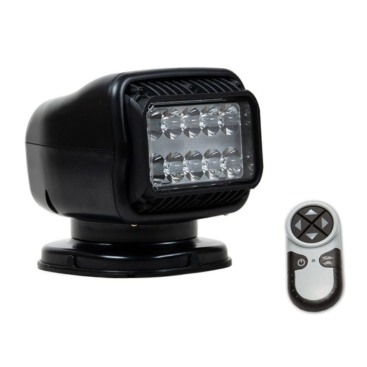 Golight GT Series LED Hybrid Light Permanent Mount w/Hardwired Dash Mount Remote - 12V - Black [20218GT]