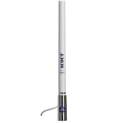 Scout 4' White VHF Antenna 3dB Stainless Steel Ferule w/5M RG-58 Includes PL-259 [PF AN NVHF00044T]