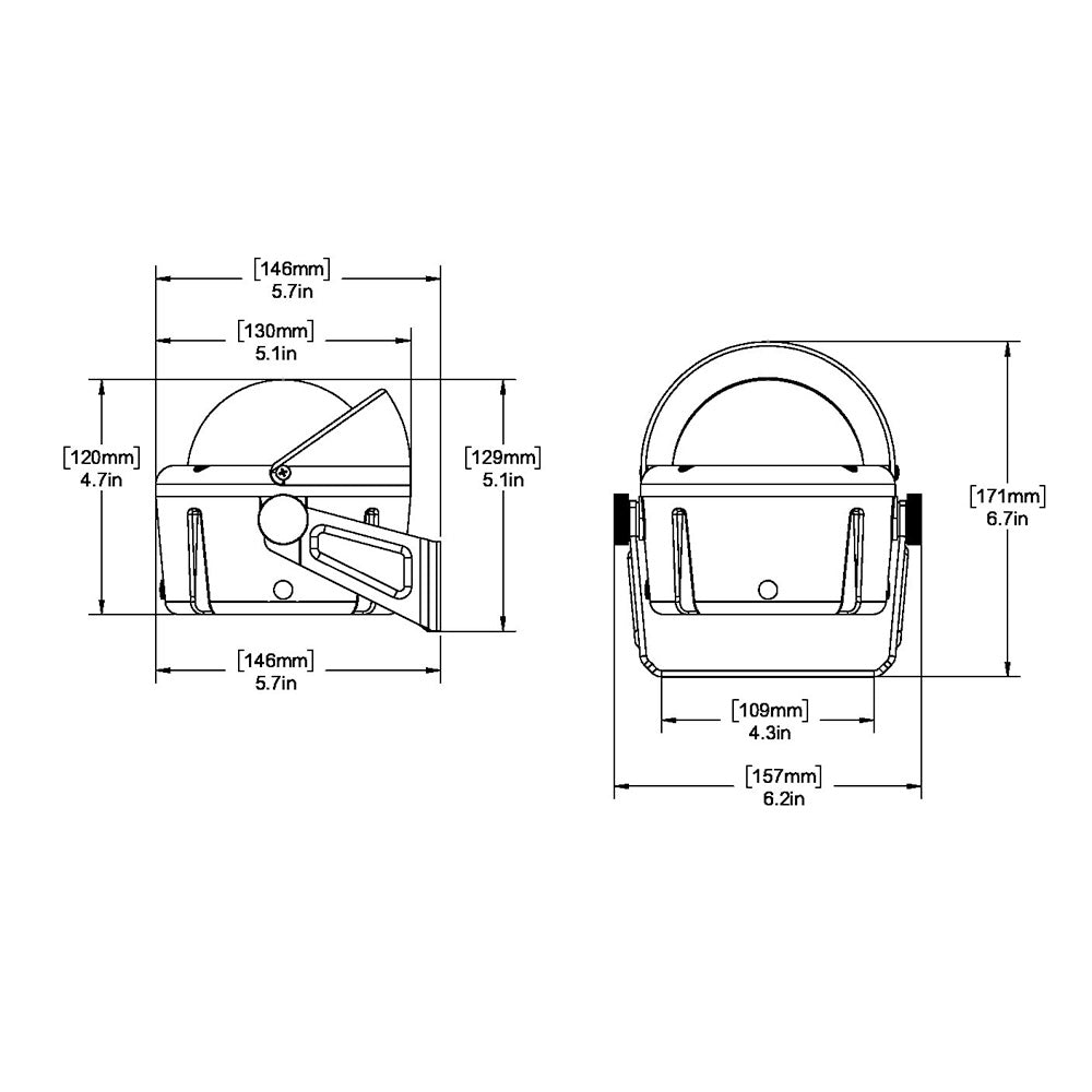 Ritchie HB-740 Helmsman Compass - Bracket Mount - Black [HB-740]