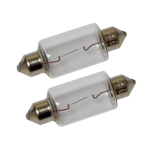 Perko Double Ended Festoon Bulbs - 12V, 15W, .97A - Pair [0070DP1CLR]