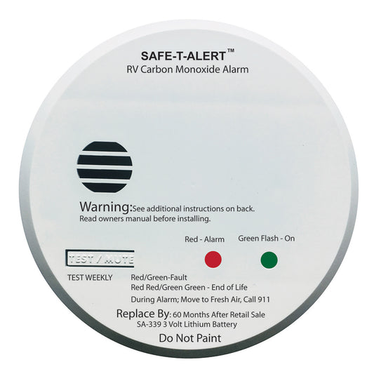 Safe-T-Alert SA-339 White RV Battery Powered CO Detector [SA-339-WHT]