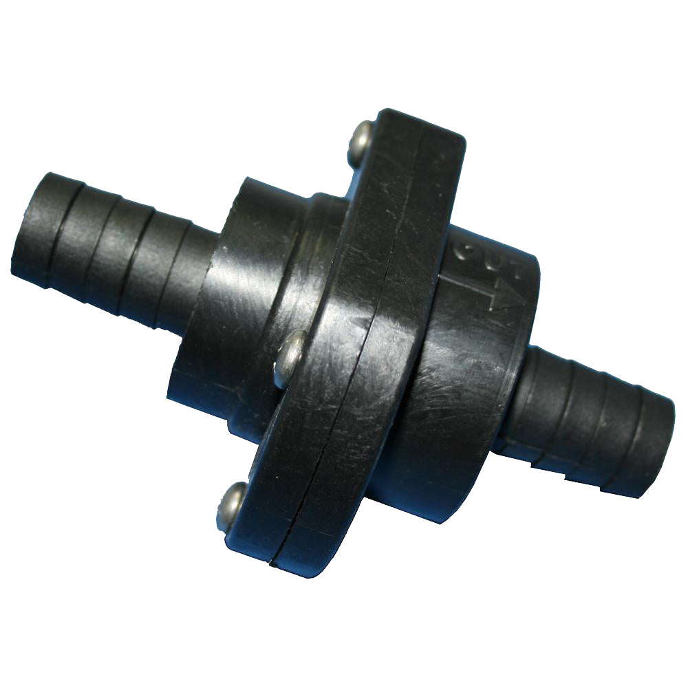 T-H Marine Double Barb Inline Scupper Check Valve - 3/4" - Black [ILS-750-DP]