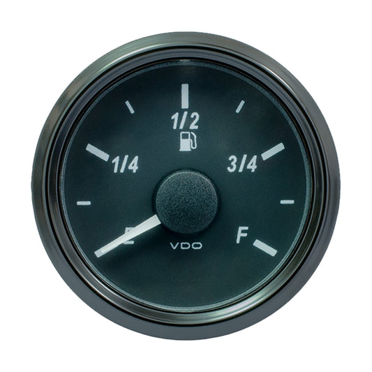 VDO SingleViu 52MM (2-1/16") Fuel Level Gauge - E/F Scale - 90-5 Ohm [A2C3833150030]