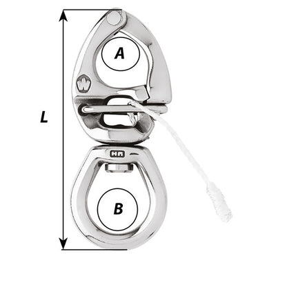 Wichard HR Quick Release Snap Shackle w/Large Bail - Length 4-3/4" [02776]