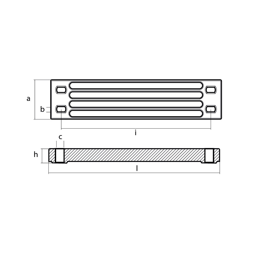 Tecnoseal Zinc Yamaha Bar Anode f/Engine Bracket [01112-1]